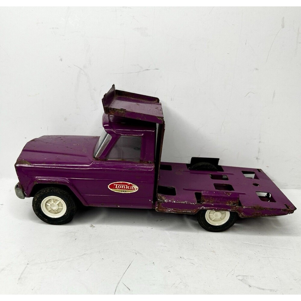 1963 MINI TONKA PURPLE JEEP GLADIATOR PICKUP CAMPER 52030